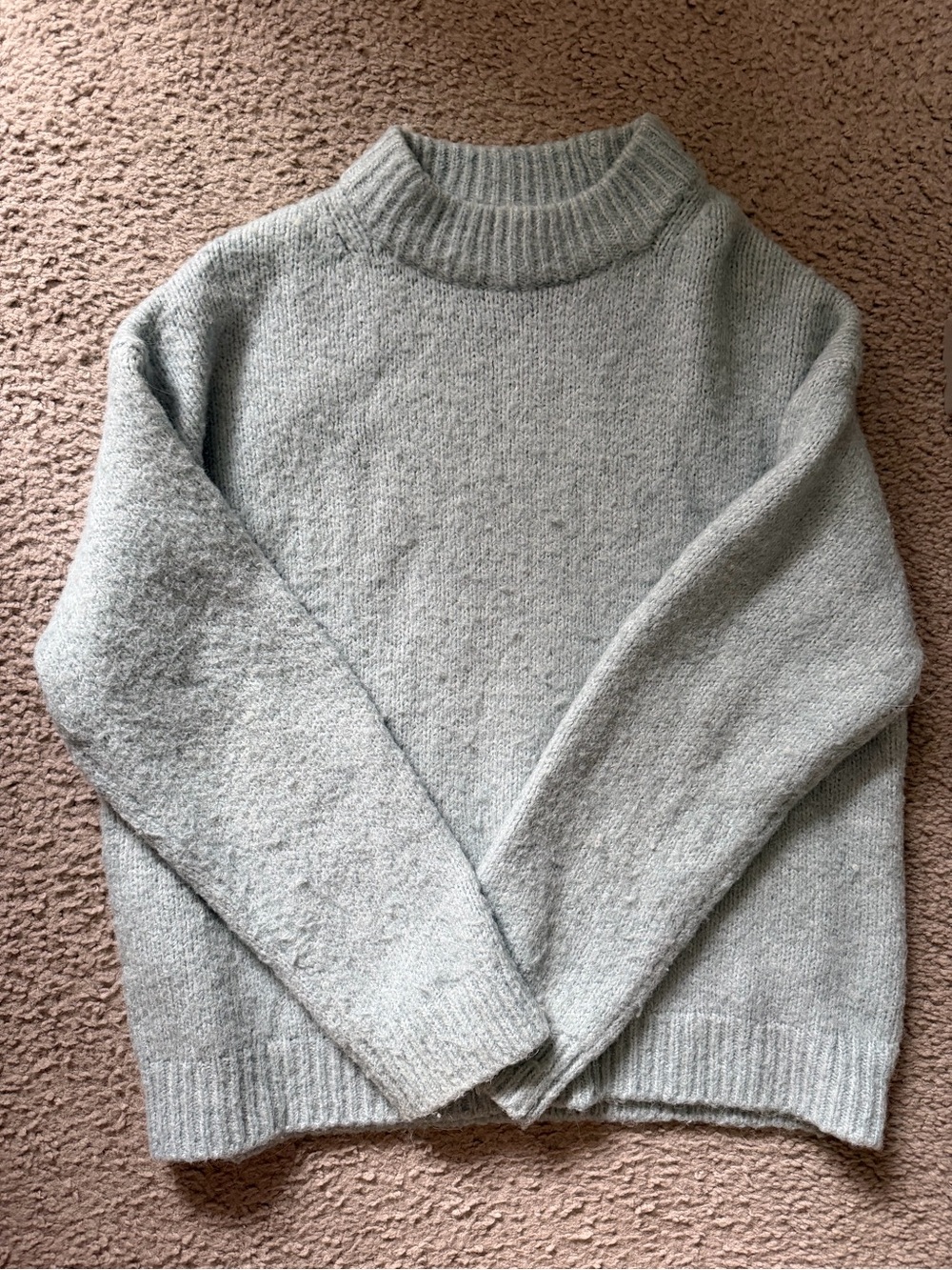 H&M Light Blue Turtleneck Pullover Sweater